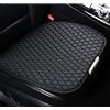 Adunsiaoto 2 Pezzi Protezione Anteriore Coprisedili Auto, Cuscino Guidatore Universale in Pelle (Nero)
