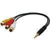 Lindy 35539 - Cavo Adattatore AV jack da 3.5mm a 4 segmenti