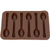 GUMEI Stampo da Forno in Silicone Cucchiaio Design Chocolate Cake Biscuit Candy Jelly Mold Decor