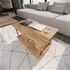 sugodesign Tavolo da soggiorno, divano effetto legno, tavolino da caffè rettangolare, piccolo tavolino da caffè rettangolare, libreria, scaffale per fiori, tavolo da pranzo, scrivania