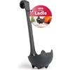 OTOTO Katie - Mestolo Cucina Silicone, Regali di Halloween per Amanti dei Gatti - Regalo Spaventoso per Gatti (Nero)