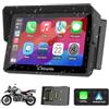 Carpuride W502B Schermo Carplay per BMW Moto R1200GS R1250GS S1000XR, Touchscreen Impermeabile da 5 pollici, Navigazione GPS Portatile Carplay/Android Auto per Moto, Doppio Bluetooth