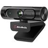 AVerMedia PW315 Webcam, 1080p/60fps Video chat e registrazione, pannello di copertura, porta USB, messa a fuoco fissa, ampio campo visivo regolabile, funziona con Skype, Zoom, squadre - Nero (PW315)