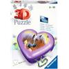 Ravensburger 3D Puzzle 11171 - Horse Heart Box - Scatola portaoggetti composta da pezzi di puzzle di forma tridimensionale - per amanti dei cavalli grandi e piccoli dagli 8 anni in su