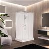 Leroy Merlin Cabina doccia idromassaggio rettangolare PERLA 120 x 80 cm