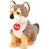 Trudi Lupo Lupetto gioco peluche Park Collection. Peluche Regalo di Natale. Animali del bosco | 21x22,5x9 cm taglia S | Collezione Parco dello Stelvio | modello 24046