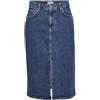 Object Objellen MW Midi Skirt Noos Gonna, Media Blu Denim, L Donna