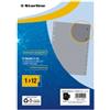 STARLINE Divisori numerici 12 tacche - A4 - PP - grigio - Starline (unità vendita 1 pz.)