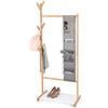 DOMO PAK LIVING Stander Appendi Abiti in bamboo con multitasca