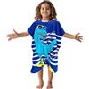 Hillylolly Poncho da Bagno per Bambini, Asciugamano da Spiaggia per Bambini, Asciugamano Bimbi Mare con Cappuccio, Telo Mare Poncho, per Ragazze Ragazzi 2-12 Anni (Dinosauro S)