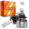SEALIGHT 9005/HB3 LED Bulbs, 70000LM 800% 6500K Cool White with Fan | Mini Size, Off-Road Lights with Plug N Play, Pack of 2