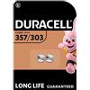 Duracell - 357/303, Batteria Specialistica per Orologi, 1.5V, confezione da 2, (SR44/V357/V303/SR44W/SR44SW) progettate per l'uso in orologi, calcolatrici e dispositivi medici