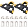 Zimoer Tacchette bici da corsa,Set di piastre per bicicletta compatibili con Look Cleats,Compatibili con Shimano SPD SL (SH11),6° Cleats,per ciclismo e bici da strada