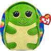 Ty Squishy Beanies - Shrugs la Tartaruga Arcobaleno, Morbido Cuscino di Peluche con Occhioni Gialli Glitter, Idea Regalo per Grandi e Piccini, Tutti da Collezionare - 22 cm - T39263