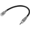 nllkii Adattatore d'Antenna Spina DIN (M) a Accoppiamento ISO (F) con Cavo Prolunga 19cm, Compatibile con Veicoli, Alta Qualità, Connessione Stabile per Autoradio e Antenne