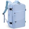 HOMIEE Zaino da Viaggio 32L Grande Zaino Easyjet 45x36x20 Zaino Porta PC 15.6 pollici con Caricatore USB Zaino Impermeabile Antifurto Unisex Viaggio Scuola Lavoro Affari, Blu