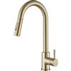 TVTIUO Rubinetto Cucina con Doccetta Estraibile,TVTIUO 2 Modalità Miscelatore Cucina,Rubinetto Lavello Cucina 360° Acciaio Inox,Miscelatore Acqua Calda e Fredda,Oro Spazzolato