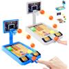 WUPENGSA Giocattoli da Basket per Bambini,Giocattolo da Gioco di Pallacanestro da Tavolo,Tabletop Basketball per Bambini,Dito Tiro Pallacanestro Desktop Gioco,Gioco di Pallacanestro per Desktop(Blu Banco)