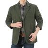 pvucpot Giacche Casual da Uomo in Blazer con 3 Bottoni in Cotone Lavato