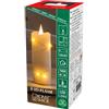 Konstsmide 1824-180, Candele a batteria senza fiamma, 3D, a batteria, in vera cera d'avorio, con micro luci di fata, con timer di 4 o 8 ore, 12,7 x 5 cm