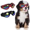 TYXHXTF 2 Pcs Occhiali per Cani, Occhiali da Sole e protettivi per Cani di Taglia Piccola, con Cinturini Regolabili e Pieghevole, Anti UV, Impermeabili, Antivento, Anti Appanamento