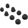 tecinity 4 Paia Gommini per Beats Powerbeats Pro/Powerbeats 3/Powerbeats 4, 4 Misure Auricolari di ricambio in Silicone per 4mm Auricolari In-Ear (Nero)