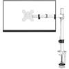Suptek braccio per monitor singolo da scrivania supporto per schermi LED LCD da 13-27 pollici supporti per monitor per PC fino a 10 kg VESA 75/100 mm bianco MD9421W