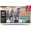 Thomson Tv led 40 Thomson 43UA5S13W 4K UHD 3840x2160p Smart tv classe F Bianco