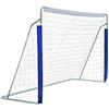FUNJEPE Porta da calcio portatile da 2,4 m, in acciaio, per attività all'aperto, giardino, allenamento, con rete da calcio antimuffa e borsa per il trasporto