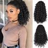 RPAEOY Lunga Coda Capelli Extension Sintetico Coda Dritto Avvolgere Intorno con Elastico Naturalmente Finti Ponytail Extension Coda per Donne Noir