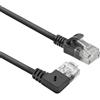 ACT Cavo di rete CAT6A ad angolo di 90° a destra, U/UTP LSZH LAN, sottile 3,6 mm, cavo Ethernet flessibile con connettore RJ45, per uso in data center, 2 metri, a destra DC2902