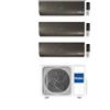 Haier Climatizzatore Trial Split Flexis Plus Black 9+9+9 Con 3U55S2SR5FA Inverter Wi-Fi Classe A++ ,