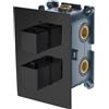 IMEX Rubinetteria IMEX - miscelatore termostatico incasso 3 vie NERO - GST33V/NG