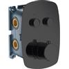 IMEX Rubinetteria IMEX - miscelatore termostatico incasso 2 vie NERO- GSP02V/NG