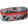 COMIX Astuccio Scuola Ovale - Con Interno Organizzato Fash - Shake Skate, Multicolore