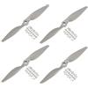 QUARKZMAN RC Eliche 2 Paletta Lame Attrezzi 9x6 Pollici Grigio con Adattatori Cerchi per Elettrico Aereo Aereoplano, 4pz