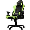 Arozzi Verona V2 Sedia Da Gaming, Nero Verde, 50 x 55 x 130 cm, Finta Pelle