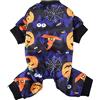 XIAOYU Vestiti per cani di Halloween per piccoli costumi di Halloween per animali domestici, tuta per cani da festa, motivo pipistrello/zucca, S