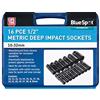 Blue Spot Tools BlueSpot Tools 01550 - Bussole metriche a impatto profondo da 1/2, 10-32 mm