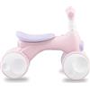 Momi Bicicletta Senza Pedali Tobis con Clacson Cavalcabile con Luci Anteriori e Sistema Bolle di Sapone per Bambini da 2+ Anni colore Rosa