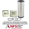 Nfs Filtro Kit Per Barrus Shire 4 Cilindro 40H/45H/50H/50WB /50RB Olio, Fuel ,