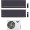 Panasonic CONDIZIONATORE PANASONIC DUAL SPLIT ETHEREA GRAFITE 9000+12000 BTU WIFI INVERTER CU-2Z35TBE A+++