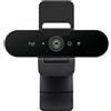 Logitech Brio Stream Webcam per Streaming Ultra HD 4K Veloce a 1080p-60fps, Campo Visivo Regolabile, Funziona con Skype, Zoom, Xsplit, Youtube, PC-Xbox-Mac, Nero
