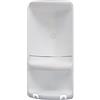 GEDY G-Caesar Mensola angolare Doccia, mensole Doccia 2 Ripiani Colore Bianco, Misure 47,3X22,6X16 CM & 0,45 kg, Realizzata in Resina e Acciaio Inox, Anni di Garanzia 2, Design R&S Gedy
