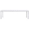 Giordanoshop Tavolo Allungabile da Giardino 165/250x90x75 cm Anzio in Alluminio Bianco