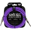 Ernie Ball Flex Cavo per strumenti, dritto / dritto, 3m, colore viola