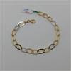 BRACCIALE DA DONNA A MAGLIA IN ORO GIALLO E BIANCO 18KT 750 3,65 GRAMMI (1498)