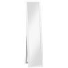 HOMCOM Specchio con Cornice in MDF con Piedini e Ganci per Utilizzo a Muro o a Parete, 37x40x155 cm|Aosom