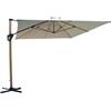 MIlani Home LIFT - ombrellone da giardino decentrato 3 x 4 con palo effetto legno