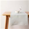 Muaré Runner da tavolo Waffle Mint bianco caldo 45 x 140 cm